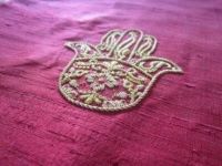 Hamsa symbole broderie or Hamsa symbole broderie or